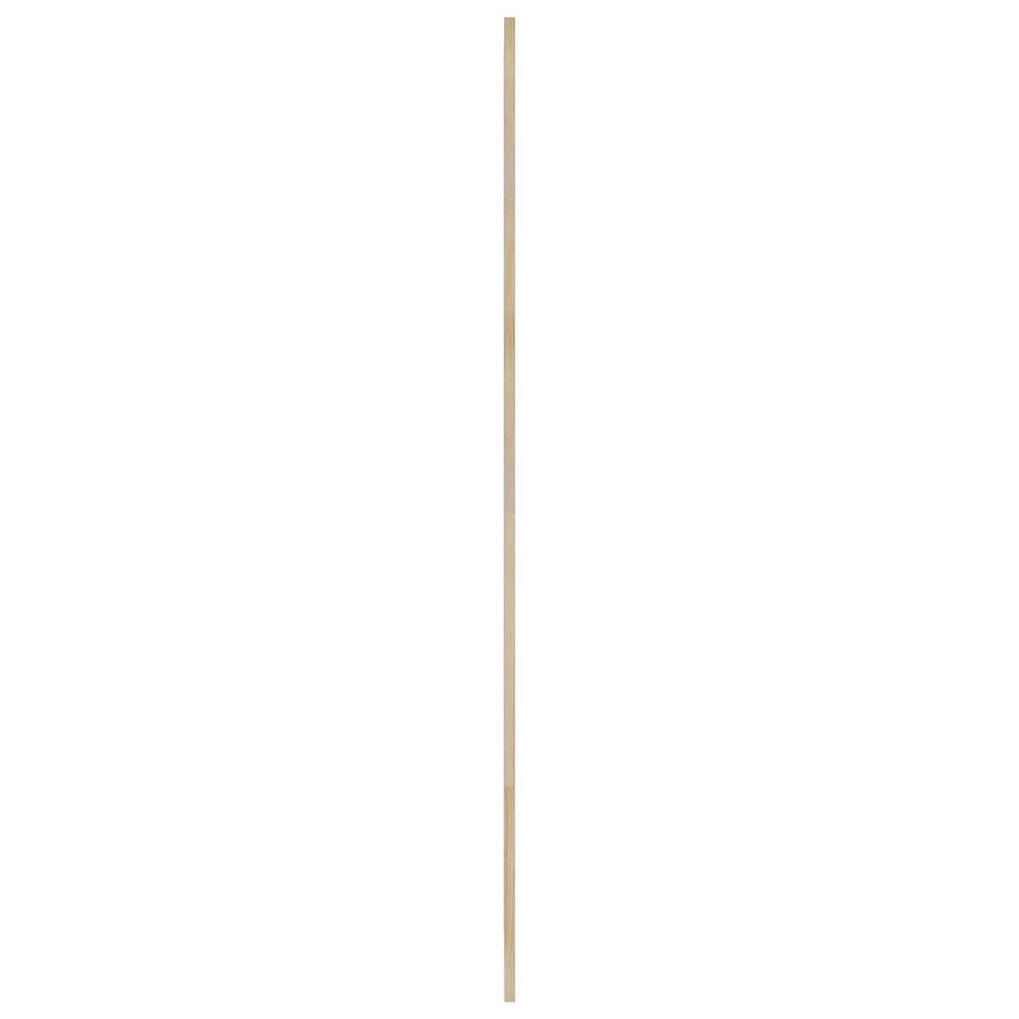 Skabsdør 2 pcs Naturfarvet 201 x 2,1 x 59,5 cm Massiv fyrretræ