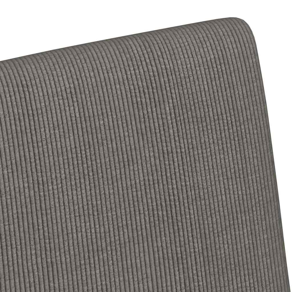 Spisebordsstole med hjul med hjul 2 pcs Lysegrå 57 x 66 x 94 cm