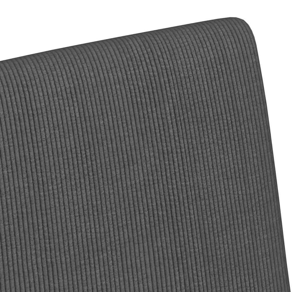 Spisebordsstole med hjul 2 pcs Mørkegrå 57 x 66 x 94 cm