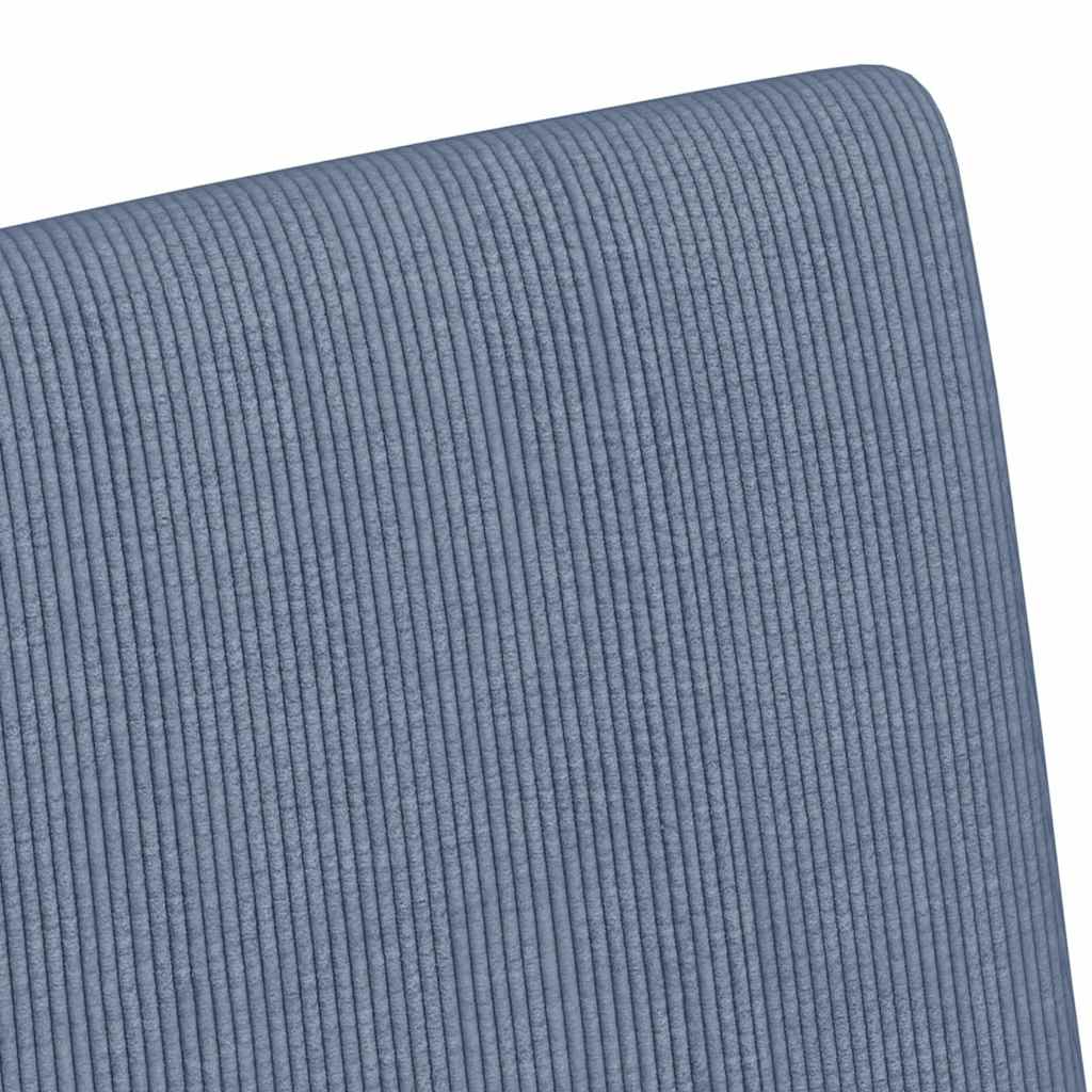 Spisebordsstole med hjul med hjul 2 pcs Blå 57 x 66 x 94 cm