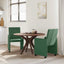 Spisebordsstole med hjul 2 pcs Grå grøn 57 x 66 x 94 cm