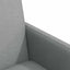 Spisebordsstole med hjul 2 pcs Lysegrå 57 x 66 x 94 cm Stof