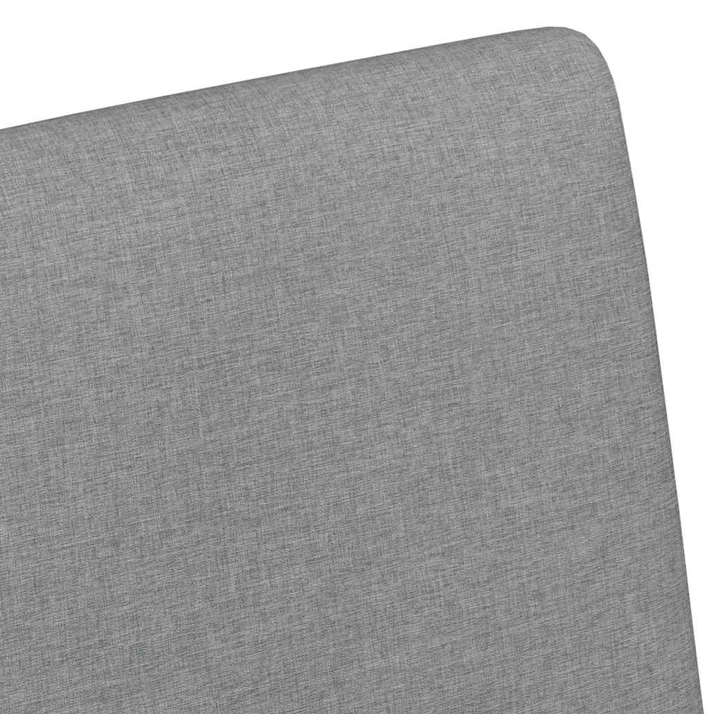 Spisebordsstole med hjul 2 pcs Lysegrå 57 x 66 x 94 cm Stof