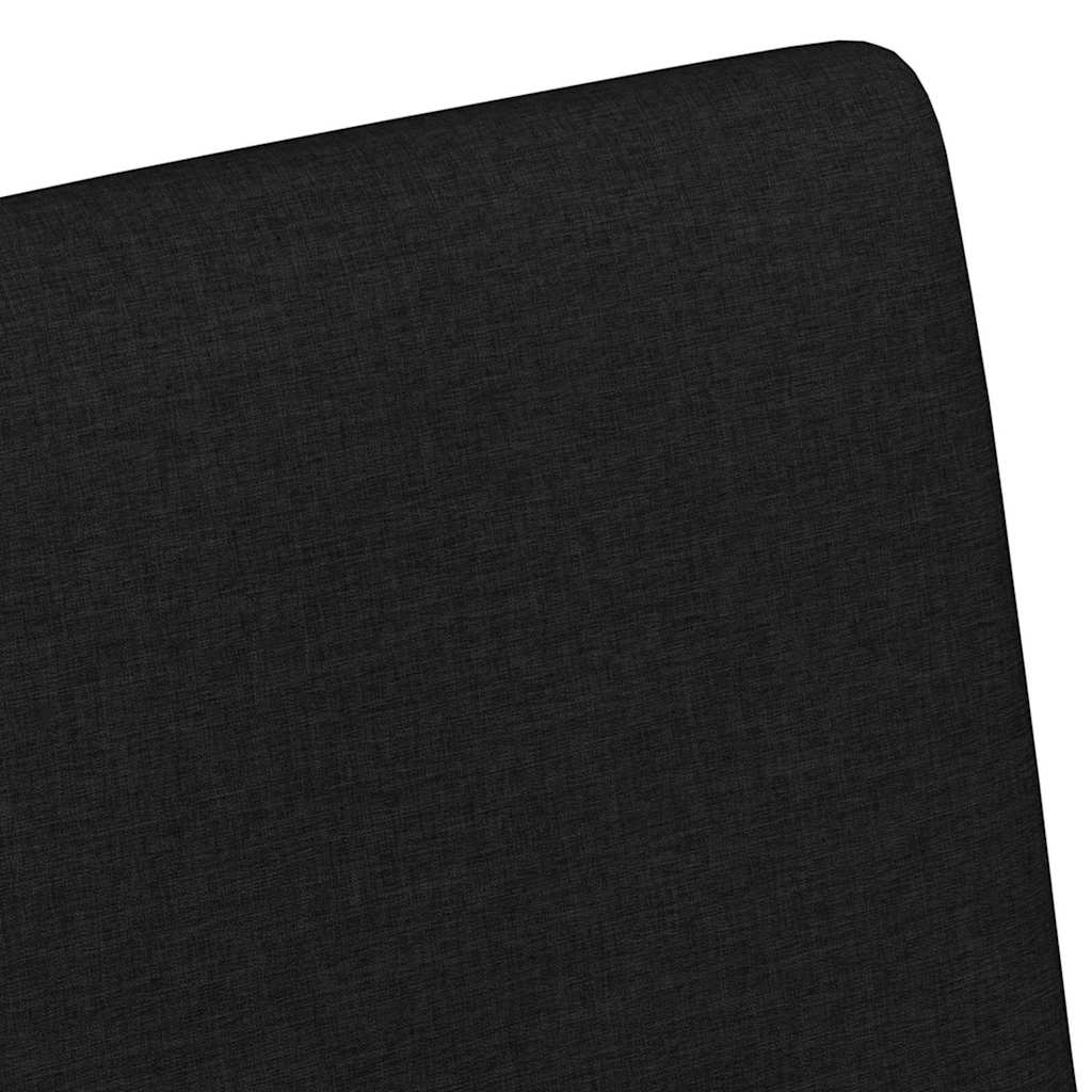 Spisebordsstole med hjul 2 pcs Sort 57 x 66 x 94 cm Stof