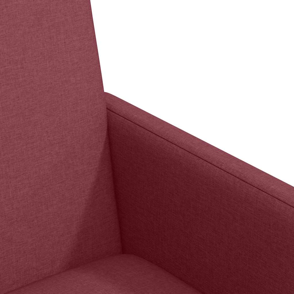 Spisebordsstole med hjul 2 pcs Vinrød 57 x 66 x 94 cm Stof