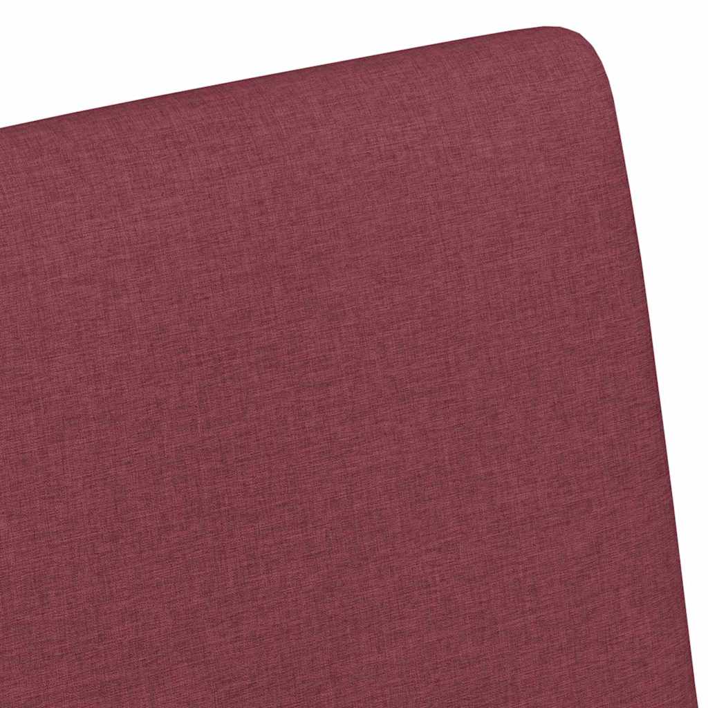 Spisebordsstole med hjul 2 pcs Vinrød 57 x 66 x 94 cm Stof