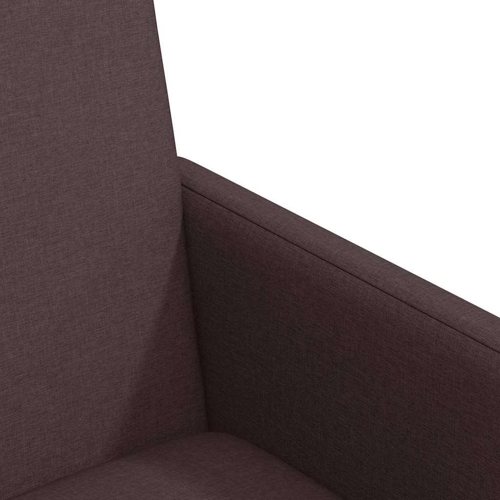 Spisebordsstole med hjul 2 pcs Mørk Brun 57 x 66 x 94 cm Stof