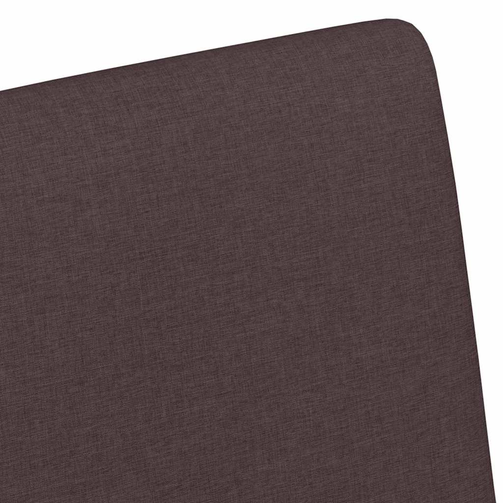 Spisebordsstole med hjul 2 pcs Mørk Brun 57 x 66 x 94 cm Stof