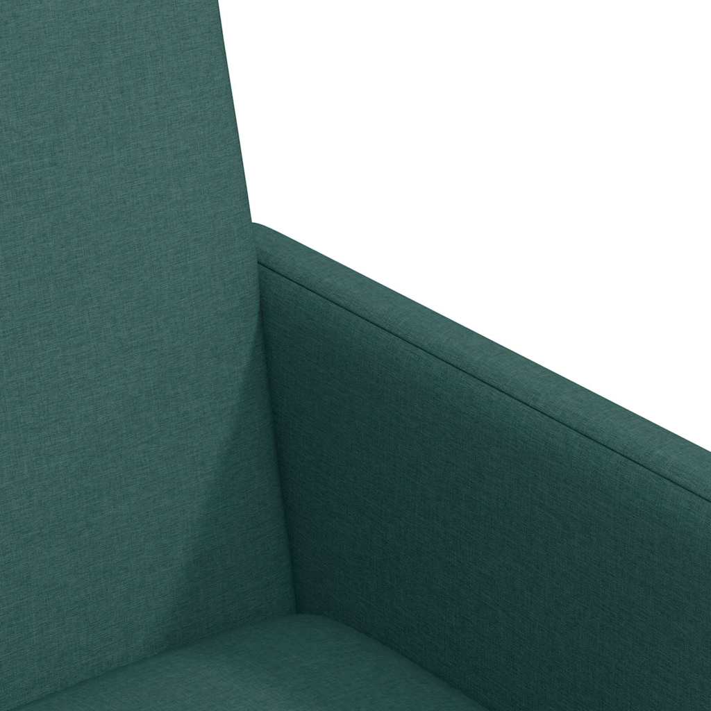 Spisebordsstole med hjul 2 pcs Mørkegrøn 57 x 66 x 94 cm Stof