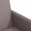 Spisebordsstole med hjul 2 pcs Gråbrun 57 x 66 x 94 cm Stof