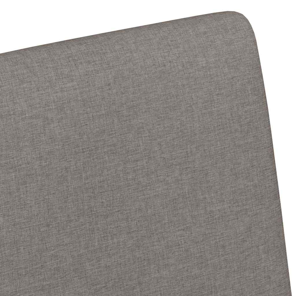 Spisebordsstole med hjul 2 pcs Gråbrun 57 x 66 x 94 cm Stof