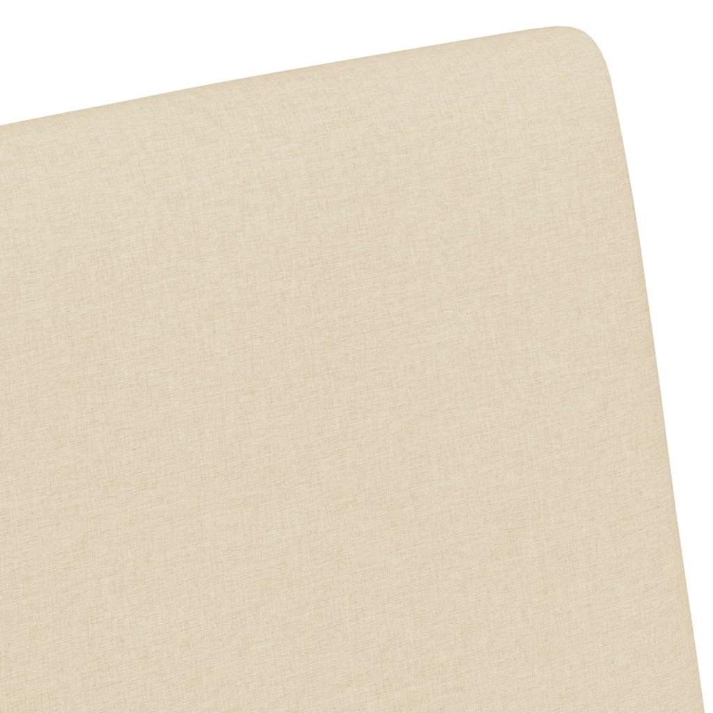 Spisebordsstole med hjul 2 pcs Creme 57 x 66 x 94 cm Stof