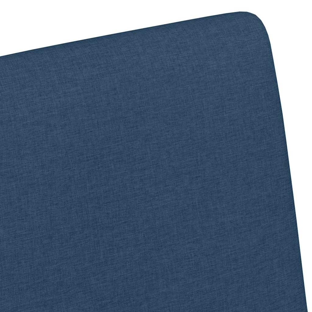 Spisebordsstole med hjul 2 pcs Blå 57 x 66 x 94 cm Stof