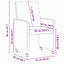 Spisebordsstole med hjul 2 pcs Sort 57 x 66 x 94 cm Kunstlæder