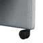 Spisebordsstole med hjul 2 pcs Lysegrå 58 x 65 x 94 cm Stof