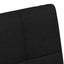 Spisebordsstole med hjul 2 pcs Sort 58 x 65 x 94 cm Stof