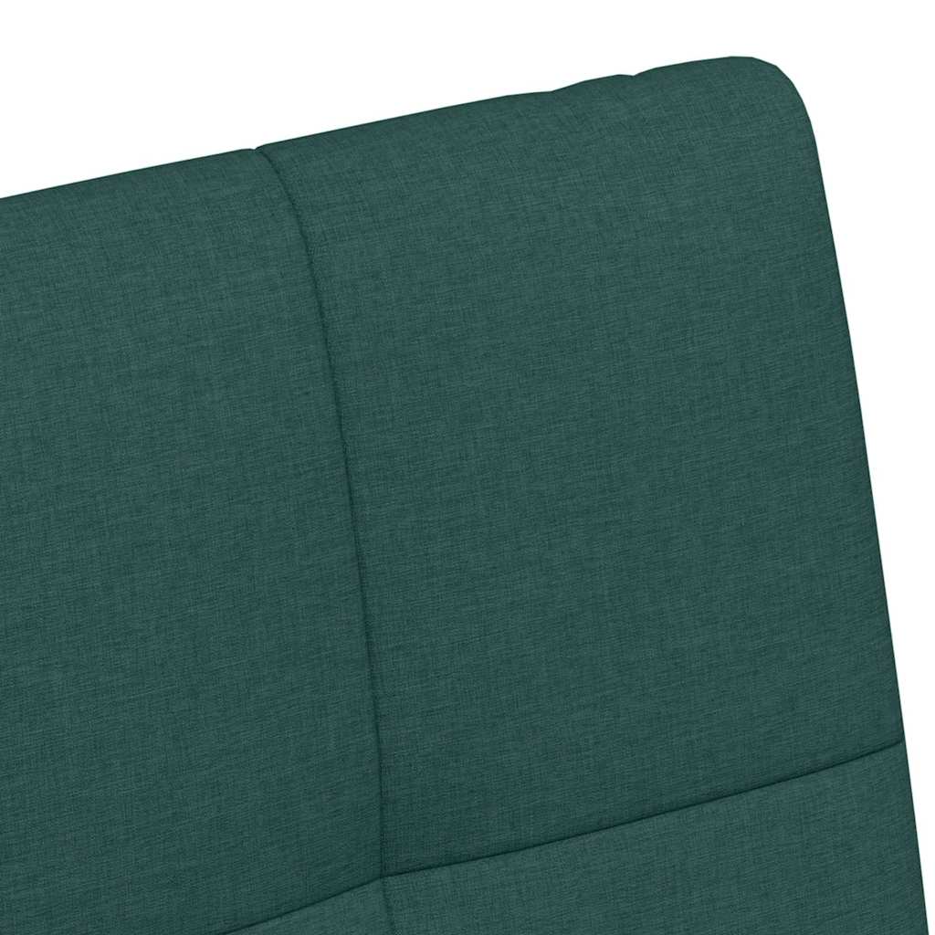Spisebordsstole med hjul 2 pcs Mørkegrøn 58 x 65 x 94 cm Stof