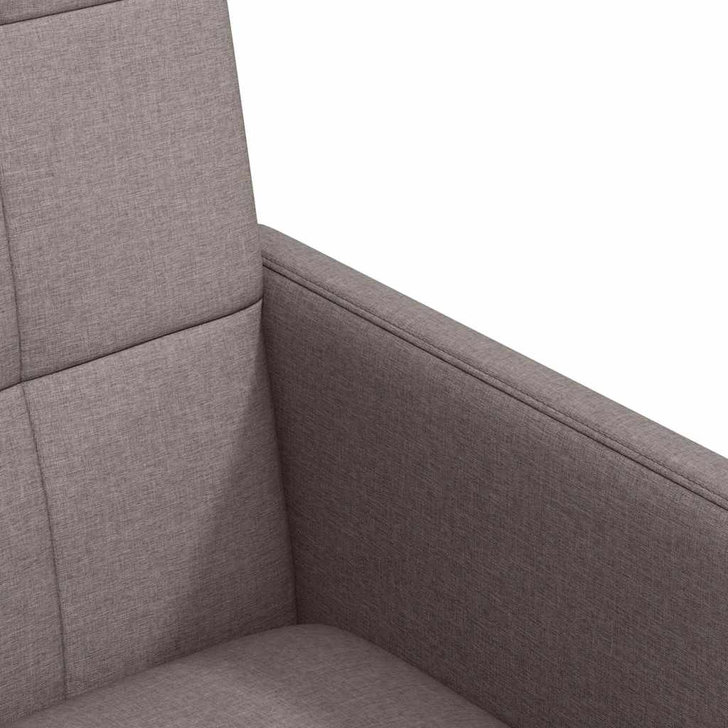 Spisebordsstole med hjul 2 pcs Gråbrun 58 x 65 x 94 cm Stof