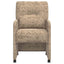 Spisebordsstole med hjul med hjul 2 pcs Lysegrå 57 x 67 x 95 cm
