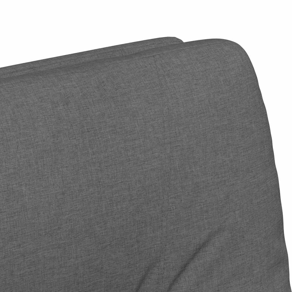 Spisebordsstole med hjul 2 pcs Mørkegrå 57 x 67 x 95 cm Stof