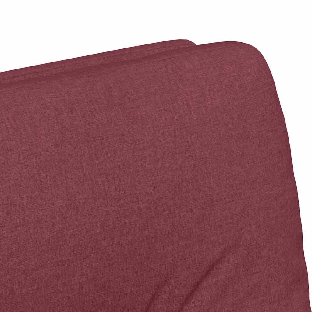 Spisebordsstole med hjul 2 pcs Vinrød 57 x 67 x 95 cm Stof