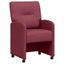 Spisebordsstole med hjul 2 pcs Vinrød 57 x 67 x 95 cm Stof