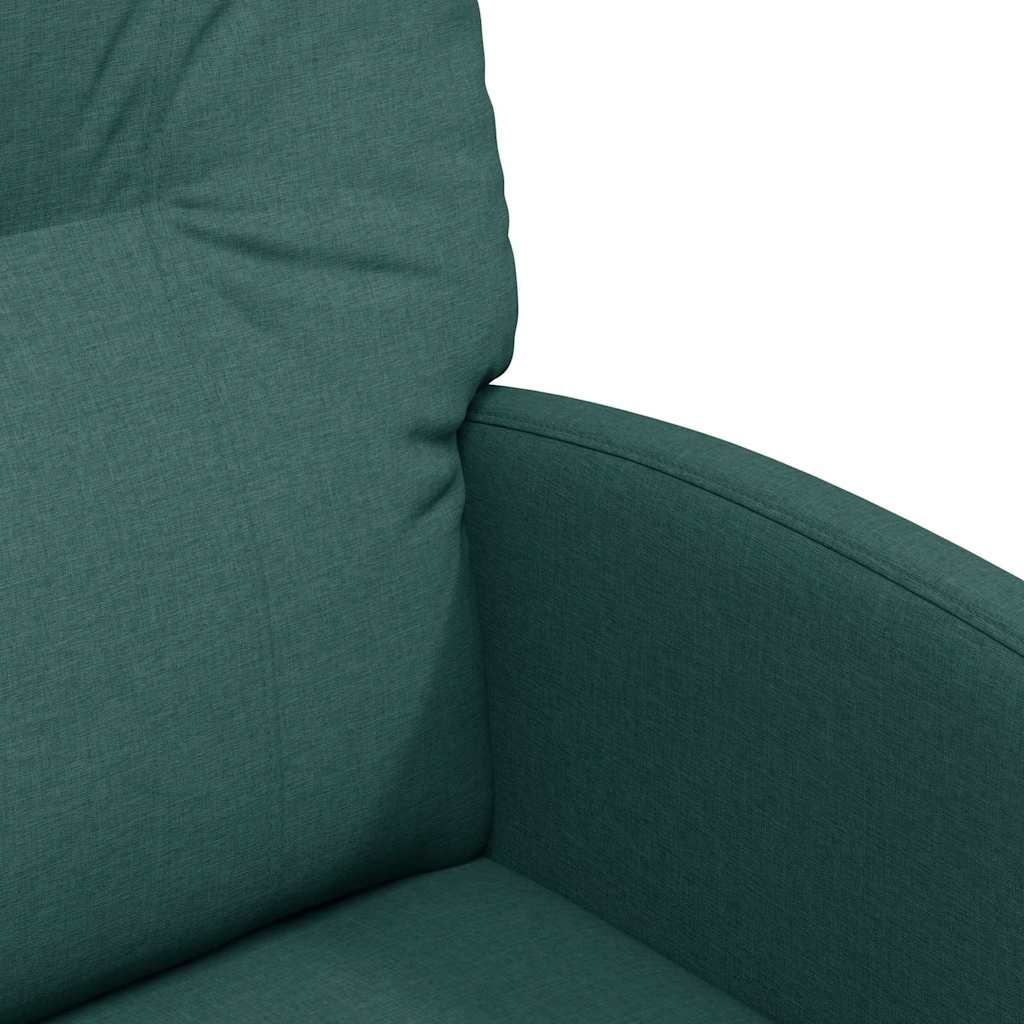 Spisebordsstole med hjul 2 pcs Mørkegrøn 57 x 67 x 95 cm Stof
