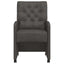 Spisebordsstole med hjul 2 pcs Sort 58 x 67 x 97 cm Kunstlæder