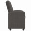 Spisebordsstole med hjul 2 pcs Sort 58 x 67 x 97 cm Kunstlæder