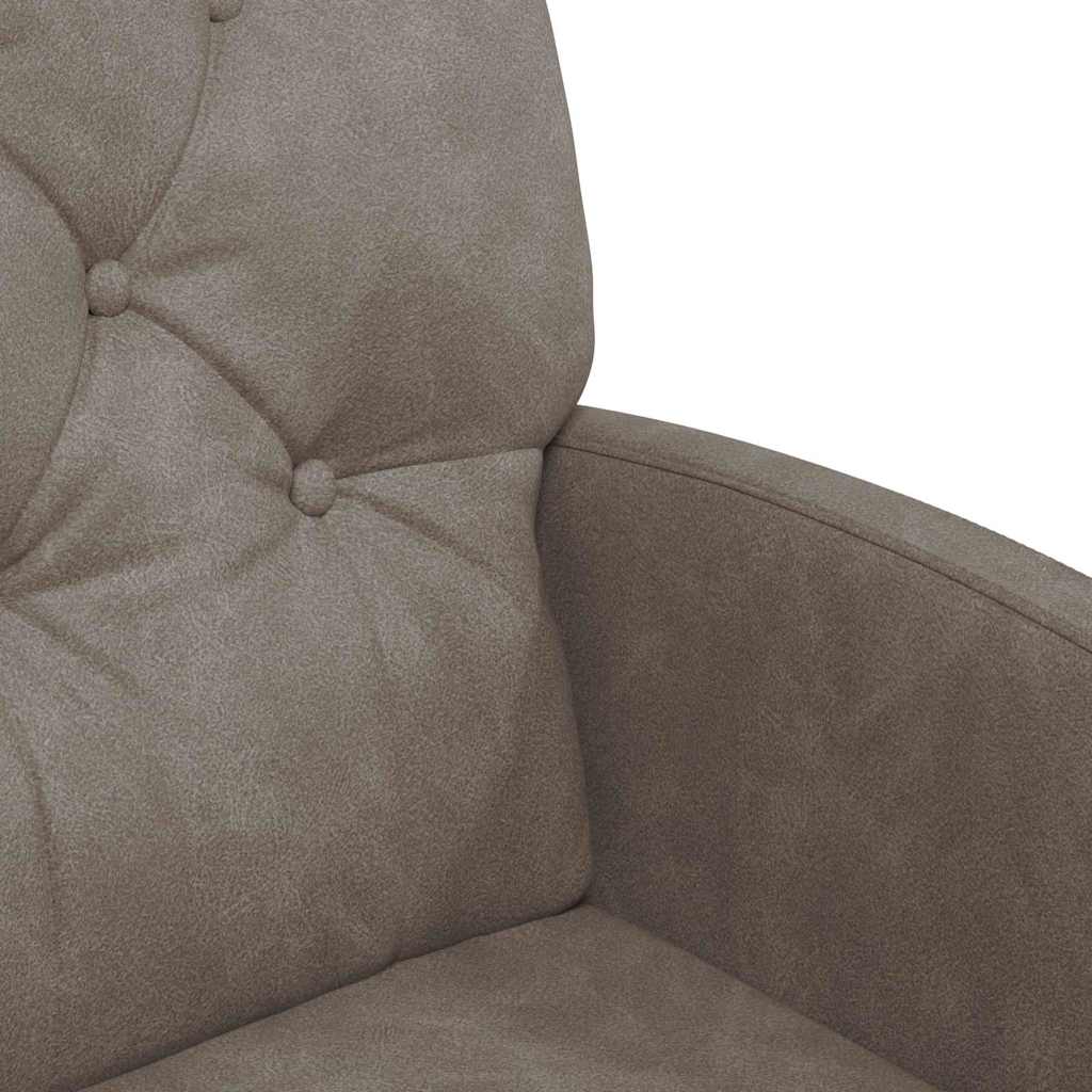 Spisebordsstole med hjul 2 pcs Grå 58 x 67 x 97 cm Kunstlæder