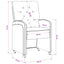 Spisebordsstole med hjul med hjul 2 pcs Lysegrå 58 x 67 x 97 cm