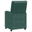 Spisebordsstole med hjul 2 pcs Mørkegrøn 58 x 67 x 97 cm Fløjl