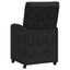 Spisebordsstole med hjul 2 pcs Sort 58 x 67 x 97 cm Fløjl