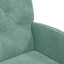 Spisebordsstole med hjul 2 pcs havgrøn 58 x 67 x 97 cm Fløjl
