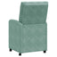Spisebordsstole med hjul 2 pcs havgrøn 58 x 67 x 97 cm Fløjl