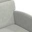 Spisebordsstole med hjul 2 pcs Lysegrå 58 x 65 x 98 cm Fløjl