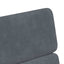 Spisebordsstole med hjul 2 pcs Mørkegrå 58 x 65 x 98 cm Fløjl