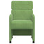 Spisebordsstole med hjul 2 pcs Lysegrøn 58 x 65 x 98 cm Fløjl