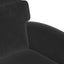 Spisebordsstole med hjul 2 pcs Sort 58 x 65 x 98 cm Fløjl