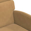 Spisebordsstole med hjul 2 pcs Brun 58 x 65 x 98 cm Fløjl