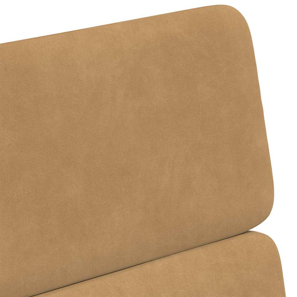 Spisebordsstole med hjul 2 pcs Brun 58 x 65 x 98 cm Fløjl