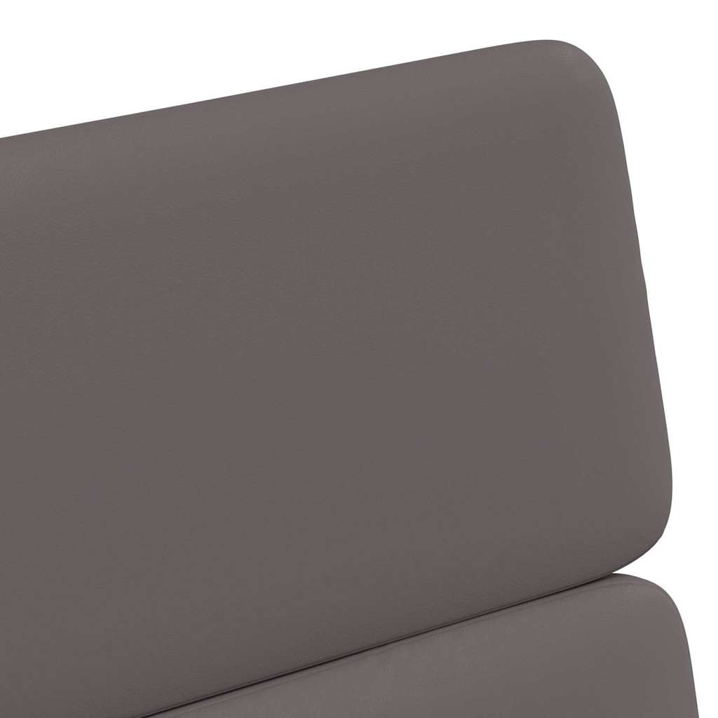 Spisebordsstole med hjul 2 pcs Grå 58 x 65 x 98 cm Kunstlæder
