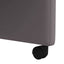 Spisebordsstole med hjul 2 pcs Grå 58 x 65 x 98 cm Kunstlæder