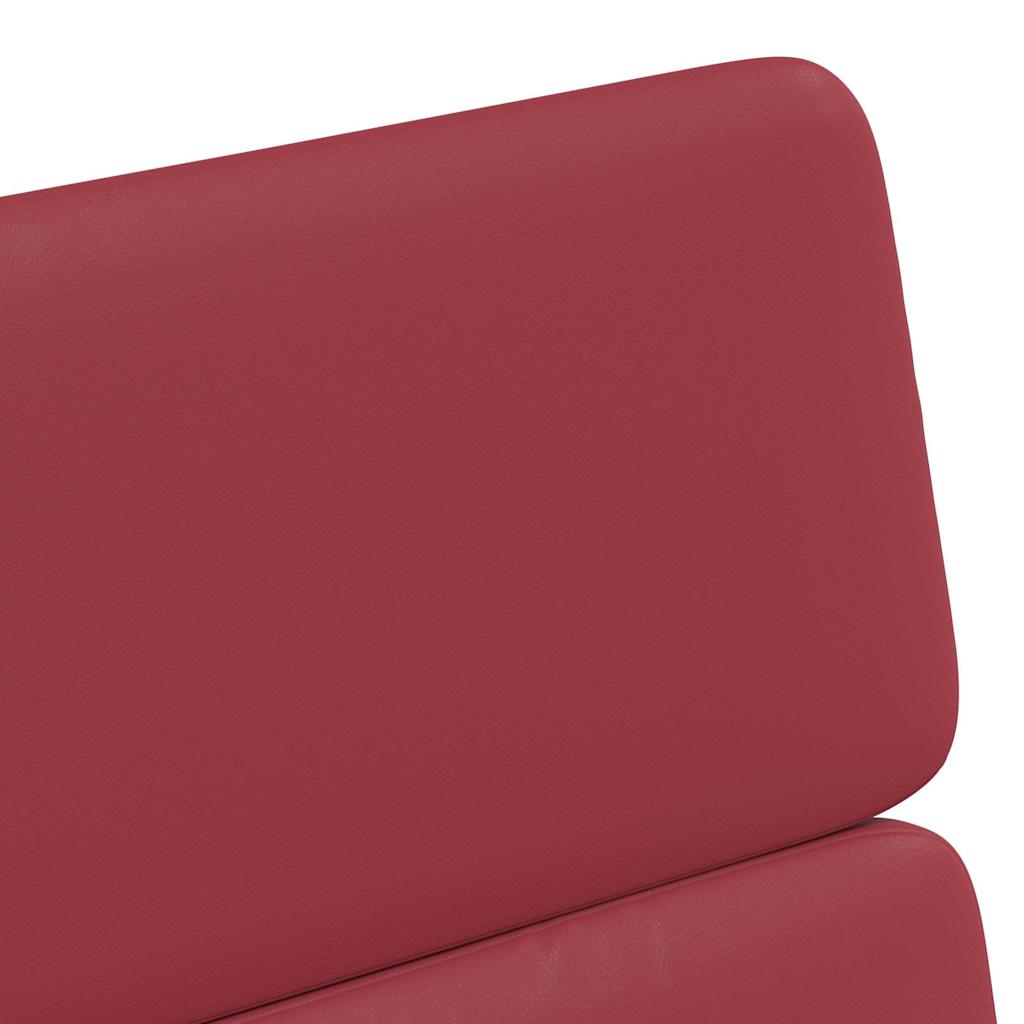 Spisebordsstole med hjul med hjul 2 pcs Vinrød 58 x 65 x 98 cm