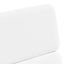 Spisebordsstole med hjul 2 pcs Hvid 58 x 65 x 98 cm Kunstlæder