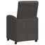 Spisebordsstole med hjul 2 pcs Sort 58 x 67 x 97 cm Kunstlæder
