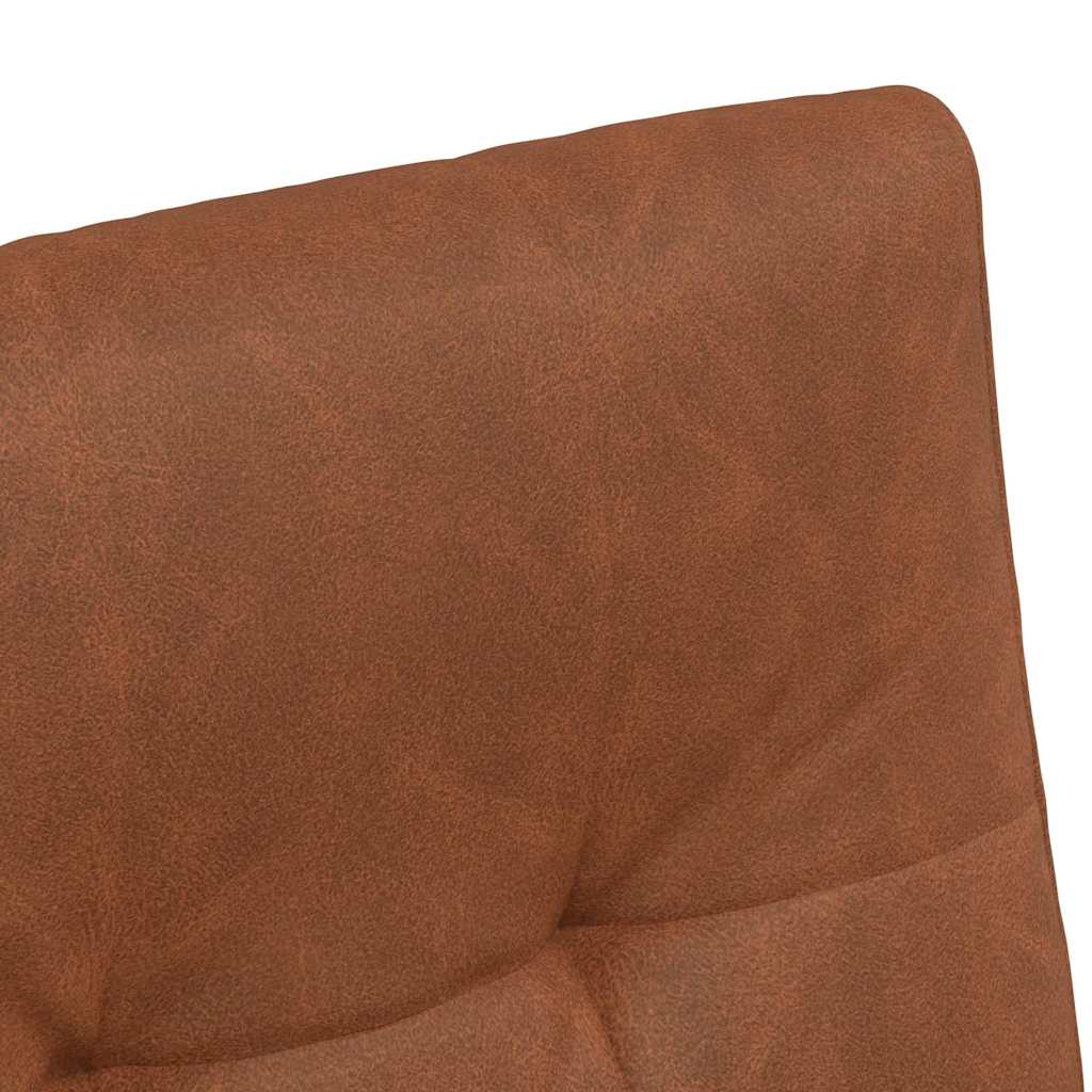 Spisebordsstole med hjul 2 pcs Brun 58 x 67 x 97 cm Kunstlæder