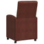 Spisebordsstole med hjul 2 pcs Skinnende brun 58 x 67 x 97 cm