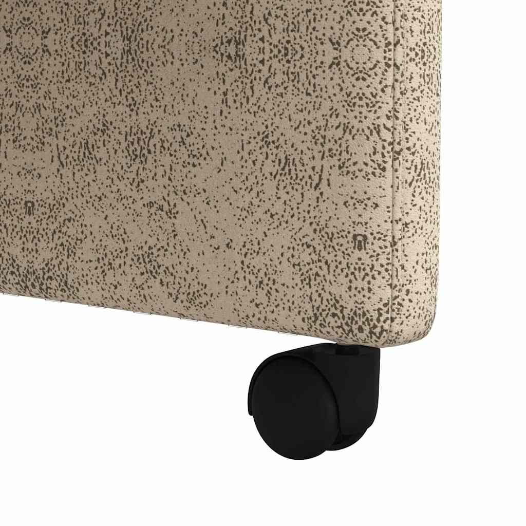 Spisebordsstole med hjul med hjul 2 pcs Lysegrå 58 x 67 x 97 cm