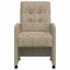 Spisebordsstole med hjul med hjul 2 pcs Lysegrå 58 x 67 x 97 cm